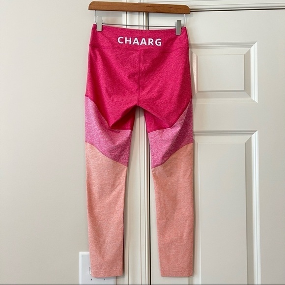 Outdoor Voices x CHAARG Springs 7/8 Leggings Flamingo/Rose/Clay Medium - Picture 6 of 8